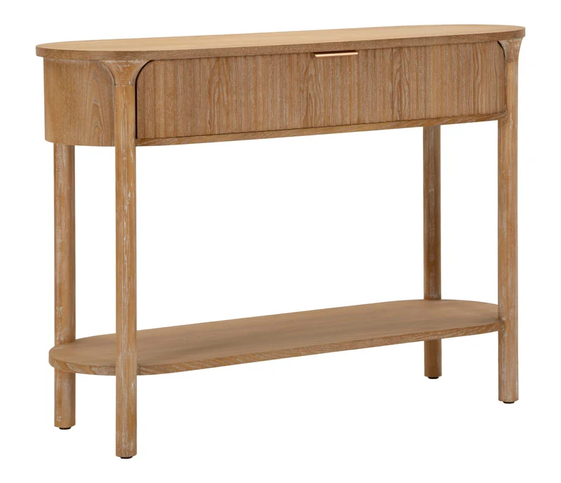 Consolle moderna in legno naturale 110x40x80 cm - GOTEBORG