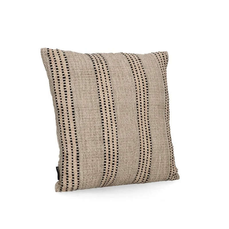 Cuscino Decorativo a Righe in Cotone e Velluto 45x45 cm - DANTRA