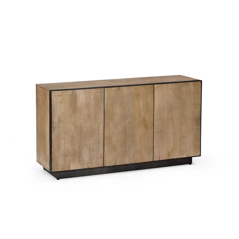 Credenza 3 Ante in Legno di Mango con Struttura in Acciaio - HAROLD