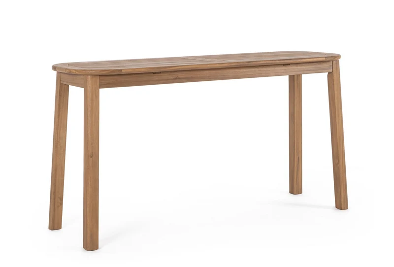 Consolle da Esterno in Legno Acacia FSC Effetto Teak 142x46 - DANUBIO
