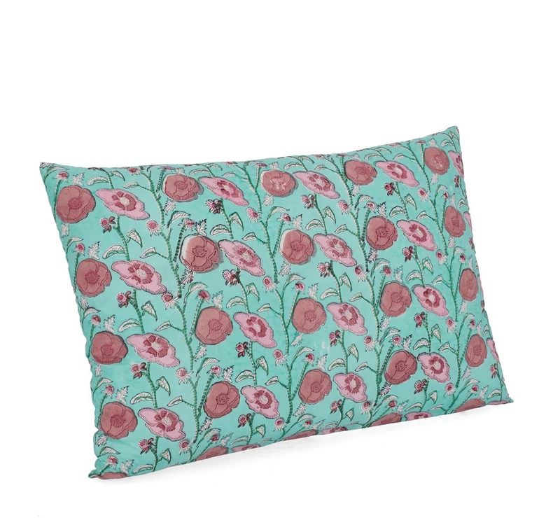 Set di 4 Cuscini in Cotone con Fantasia Floreale 40x60 cm - XIN
