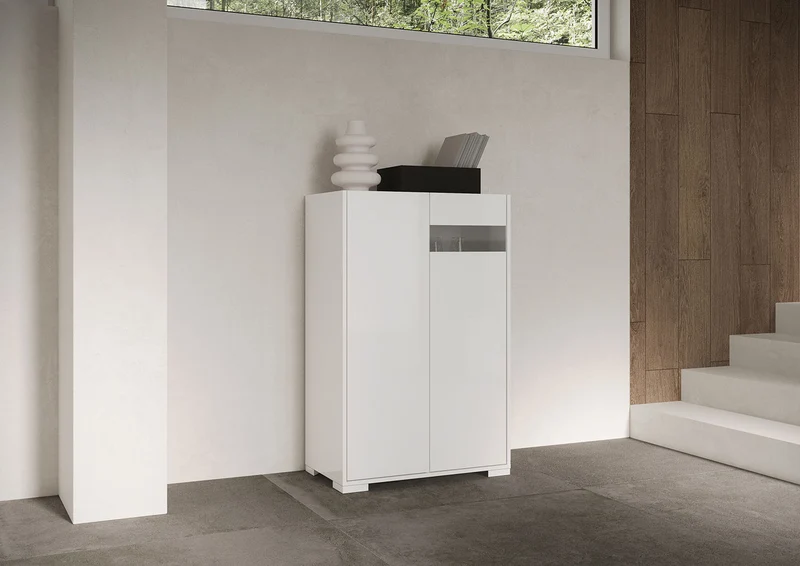 Credenza alta 2 ante 70x35x110 cm - RIFLESSO