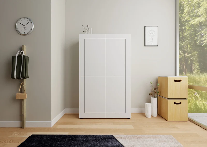 Credenza alta 4 ante 100x35x165 cm - ELIOS