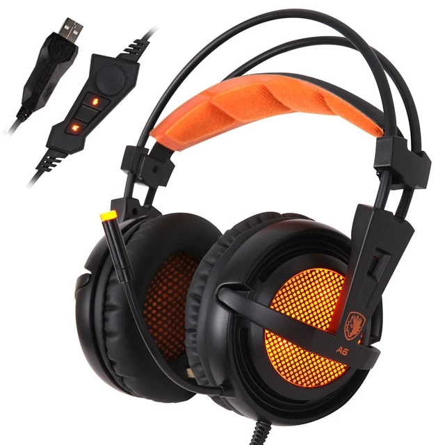 SADES A6 7.1 Stereo Wired Gaming Headset