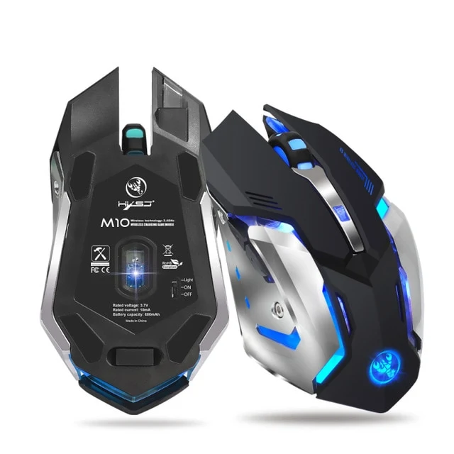 HXSJ M10 Wireless Gaming Mouse 2400DPI 7 Color
