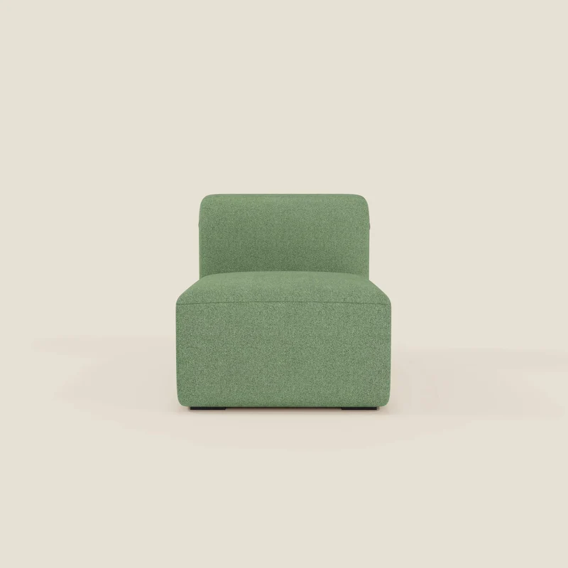 BonBon modulo centrale 70 cm – Poltrona o elemento componibile in tessuto smacchiabile T23 menta