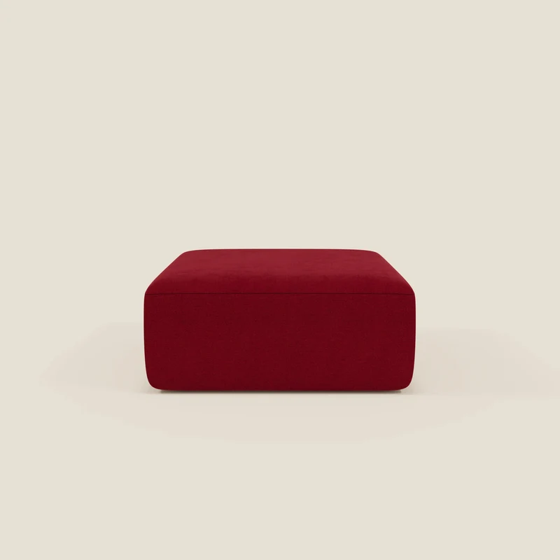 BonBon pouf divano modulare in 2 dimensioni in tessuto smacchiabile T23 bordeaux