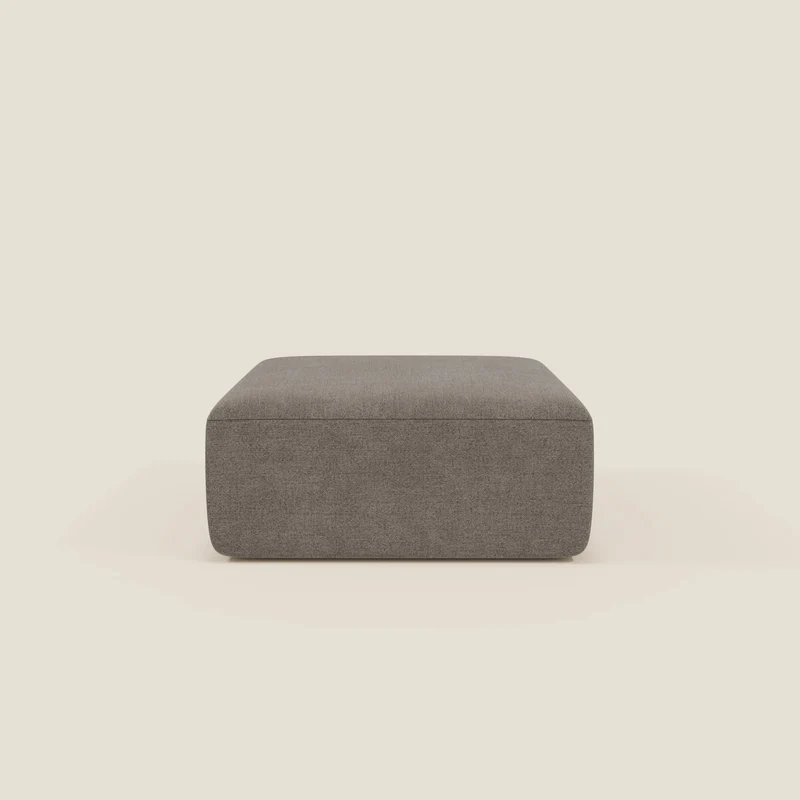 BonBon pouf divano modulare in 2 dimensioni in tessuto smacchiabile T23 talpa