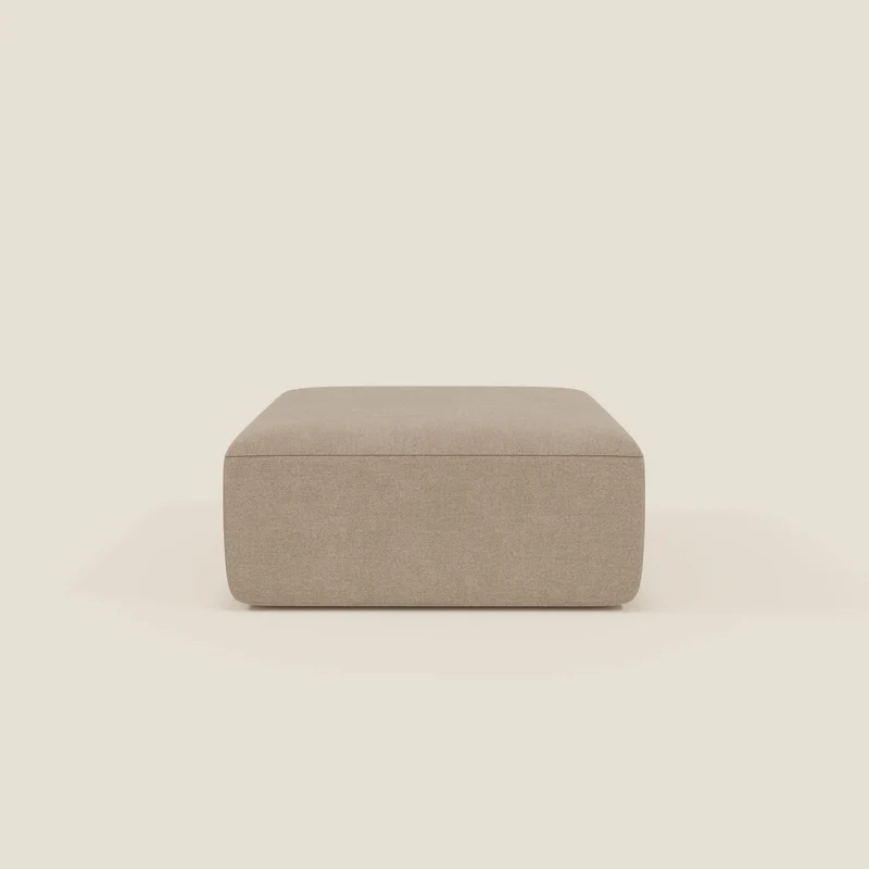 BonBon pouf divano modulare in 2 dimensioni in tessuto smacchiabile T23 beige