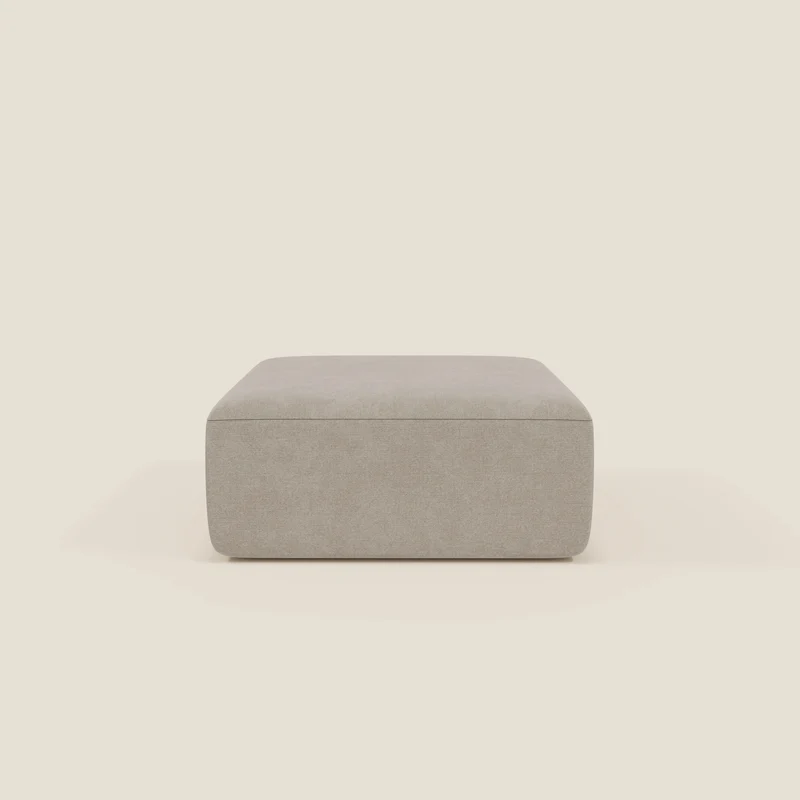 BonBon pouf divano modulare in 2 dimensioni in tessuto smacchiabile T23 panna