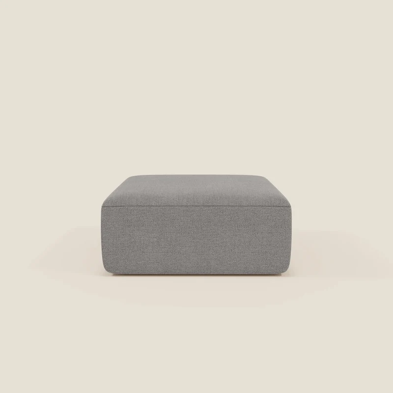 BonBon pouf divano modulare in 2 dimensioni in tessuto smacchiabile T23 grigio