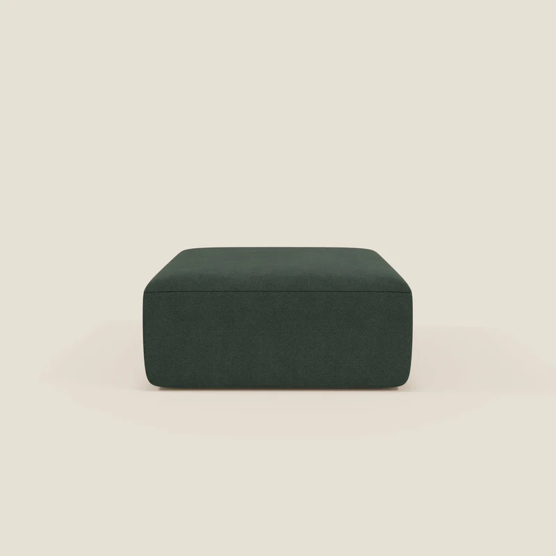 BonBon pouf divano modulare in 2 dimensioni in tessuto smacchiabile T23 verde