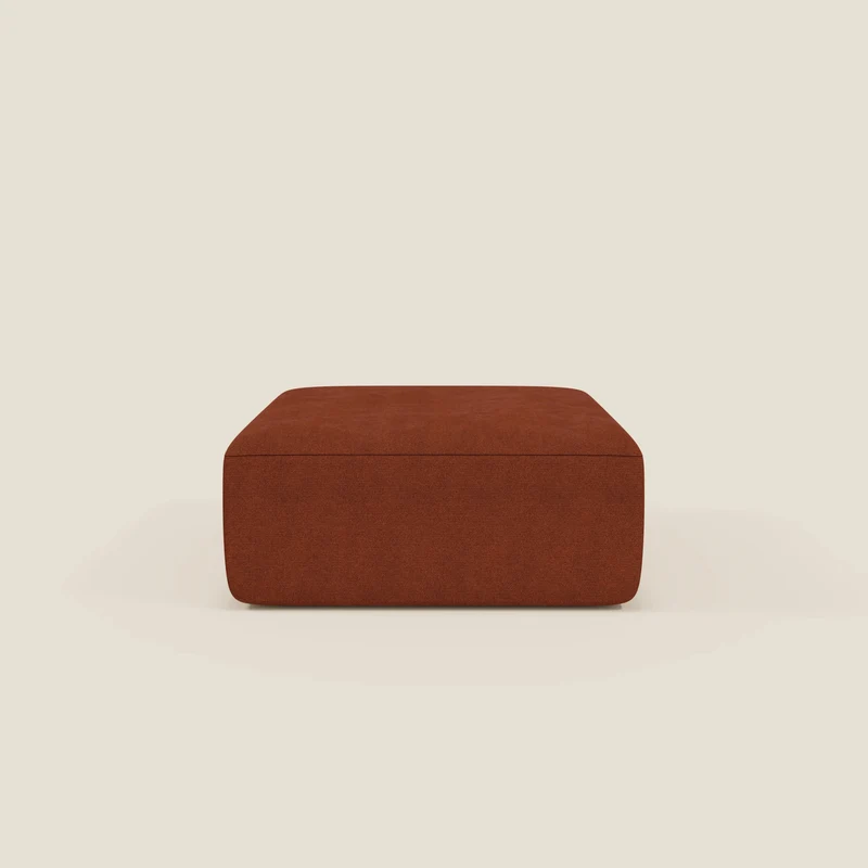 BonBon pouf divano modulare in 2 dimensioni in tessuto smacchiabile T23 ruggine