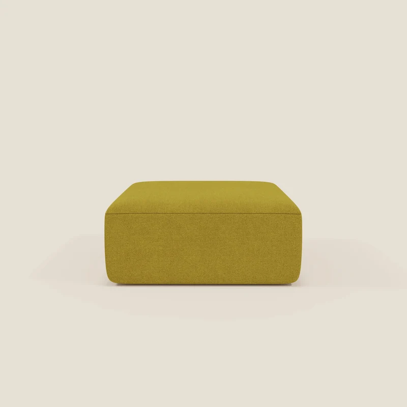 BonBon pouf divano modulare in 2 dimensioni in tessuto smacchiabile T23 giallo sole