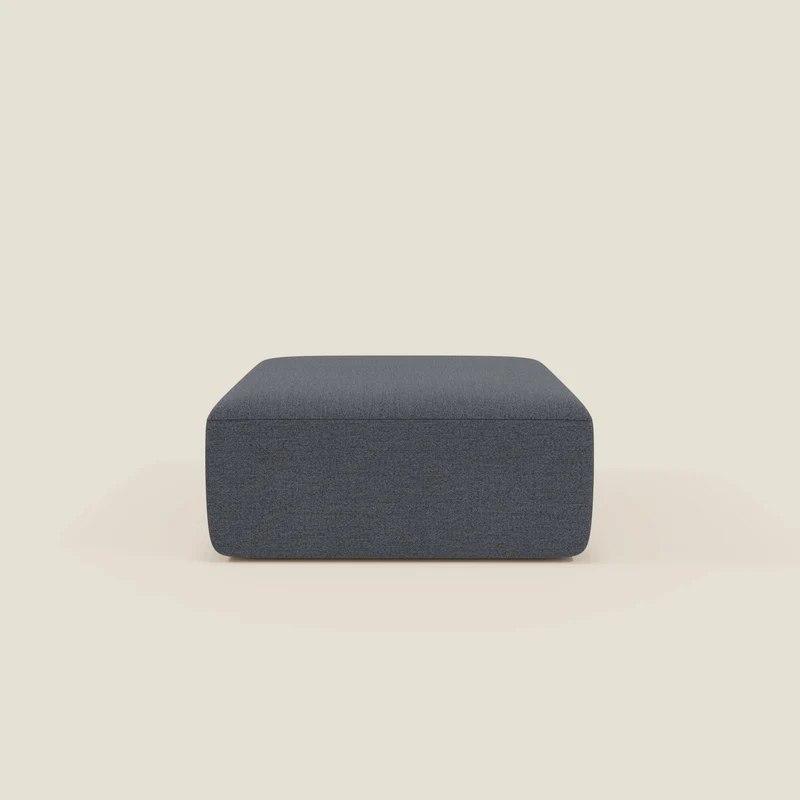 BonBon pouf divano modulare in 2 dimensioni in tessuto smacchiabile T23 blu grafite