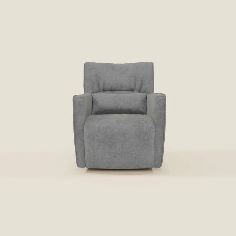 Tulla Poltrona girevole in tessuto impermeabile T02 grigio