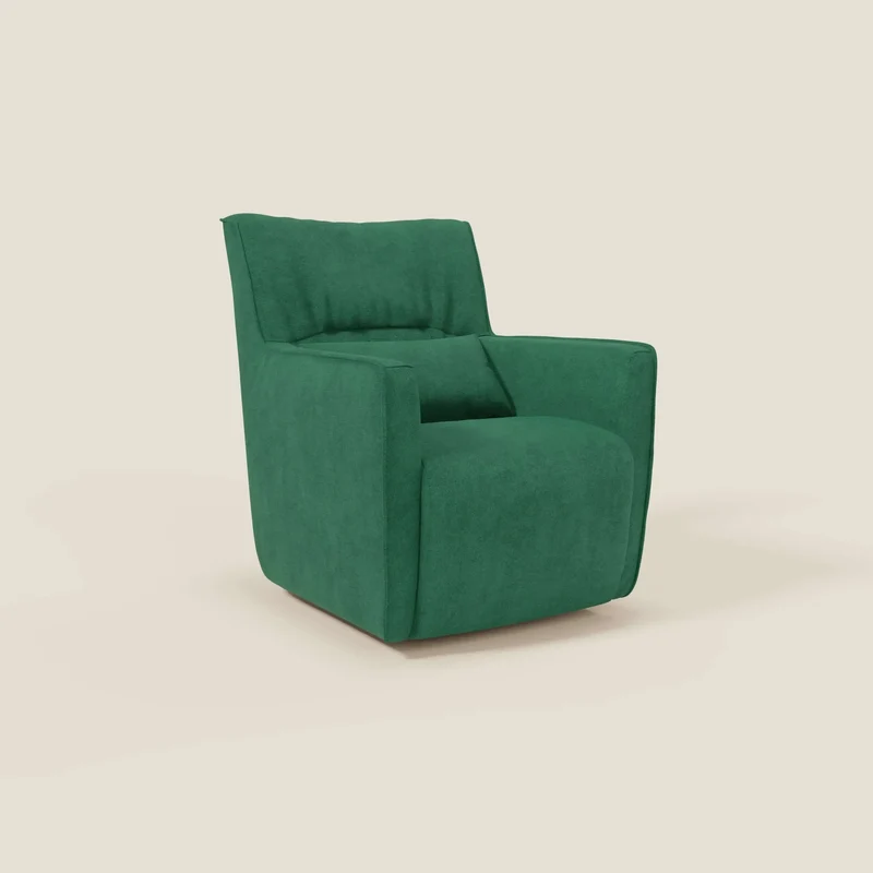 Tulla Poltrona girevole in tessuto impermeabile T02 verde