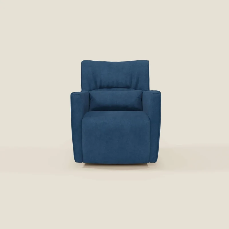 Tulla Poltrona girevole in tessuto impermeabile T02 blu