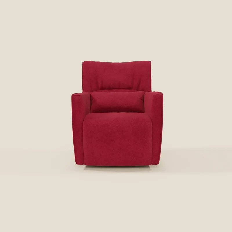 Tulla Poltrona girevole in tessuto impermeabile T02 rosso