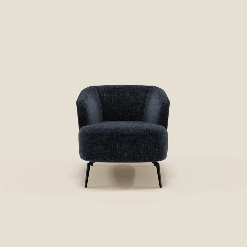Renoa Poltroncina dall'eleganza moderna in tessuto smacchiabile T24 blu notte