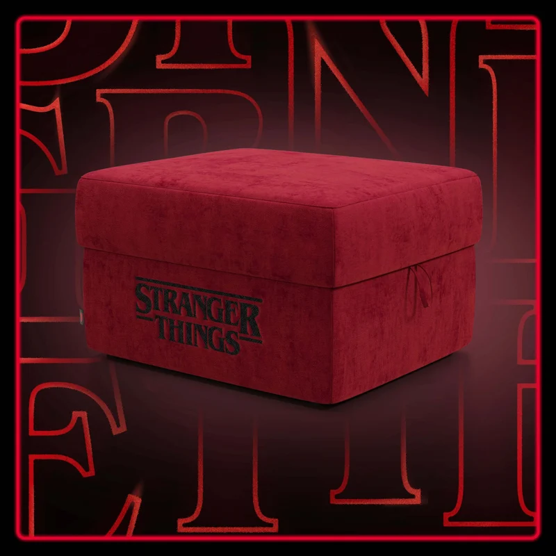 Sun pouf Contenitore Stranger Things Edition - 60x80 cm in tessuto smacchiabile by netflix rosso