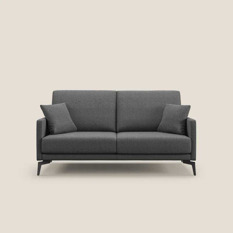 Saturno divano moderno in tessuto morbido impermeabile T03 grigio