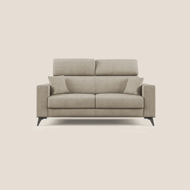 Pegaso divano letto con poggiatesta reclinabili e rivestimento T02 beige