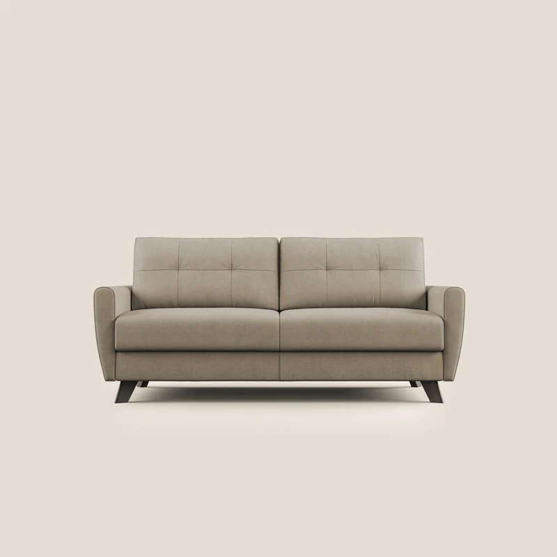 Callisto Divano letto matrimoniale in tessuto morbido impermeabile T02 beige