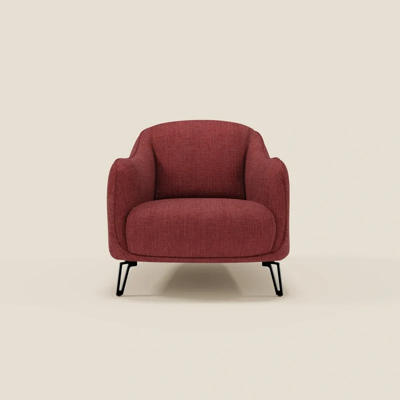 Avela Poltroncina dal comfort senza tempo in morbido tessuto impermeabile T06 rosso