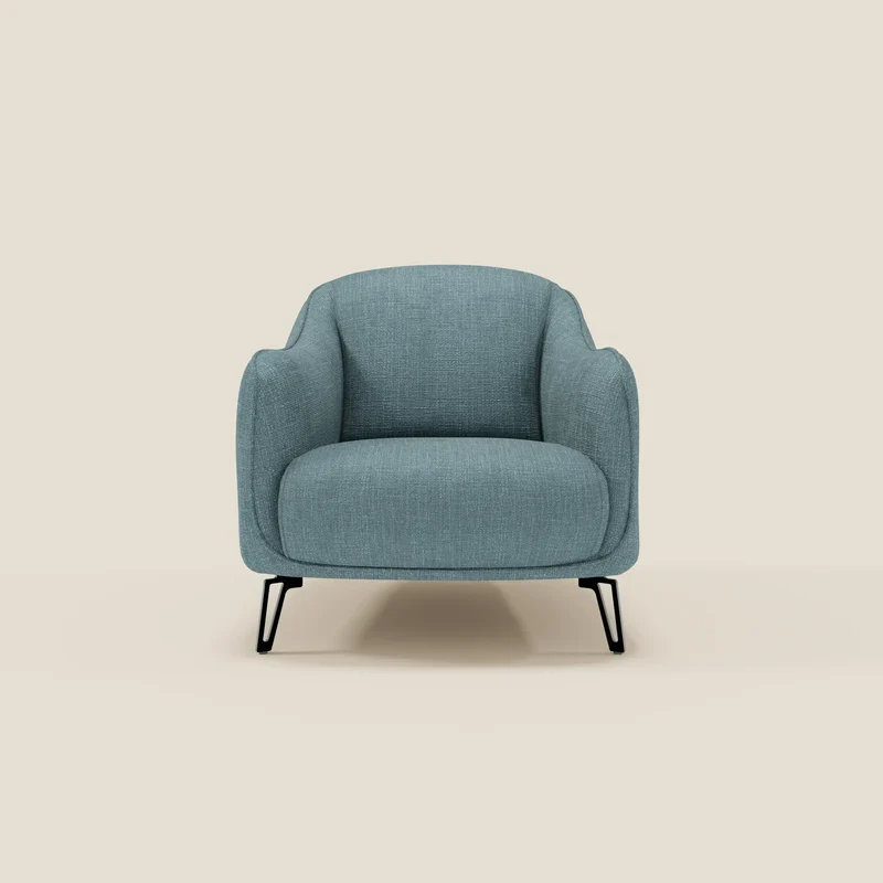 Avela Poltroncina dal comfort senza tempo in morbido tessuto impermeabile T06 azzurro