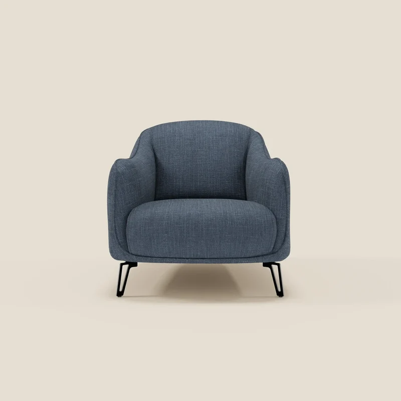 Avela Poltroncina dal comfort senza tempo in morbido tessuto impermeabile T06 blu