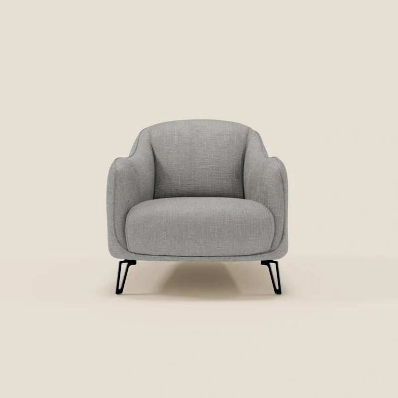 Avela Poltroncina dal comfort senza tempo in morbido tessuto impermeabile T06 grigio