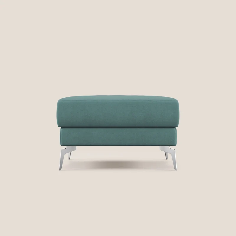 Star Pouf con piedini alti in tessuto impermeabile T02 petrolio