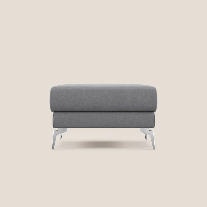 Star Pouf con piedini alti in microfibra impermeabile T11 grigio