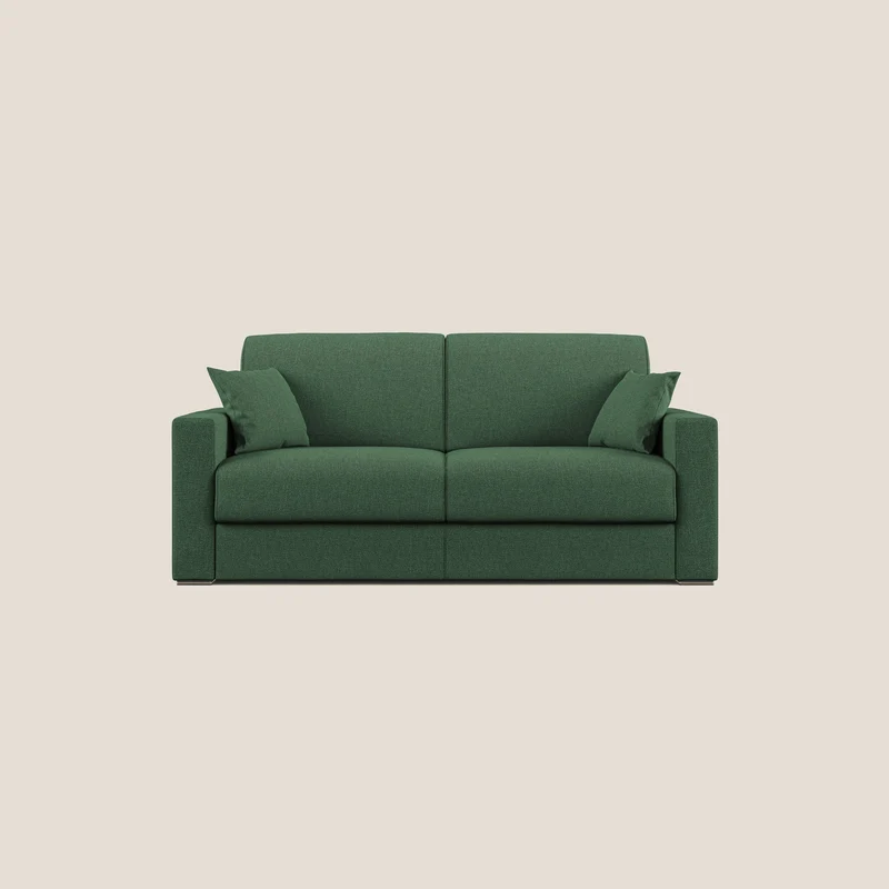 Best Divano letto matrimoniale in tessuto smacchiabile QuickClean T08 verde