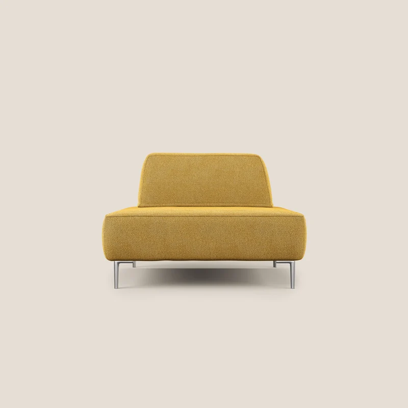 Newton poltrona modulare con schienali movibili T07 giallo