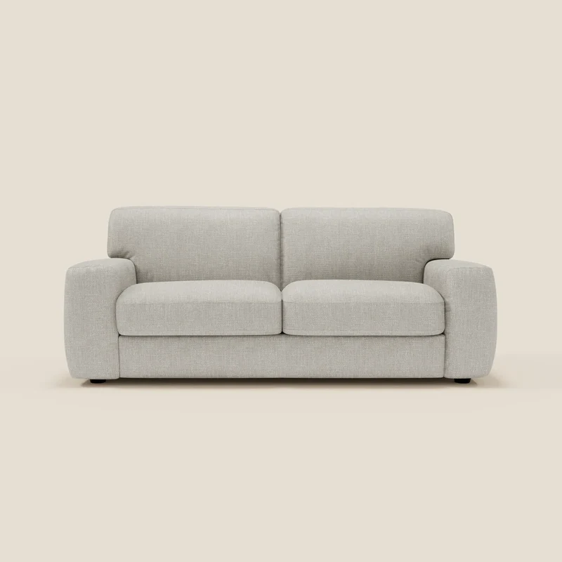 Cloud Divano letto materasso H17 cm dai morbidi cuscini in tessuto impermeabile T06 grigio chiaro