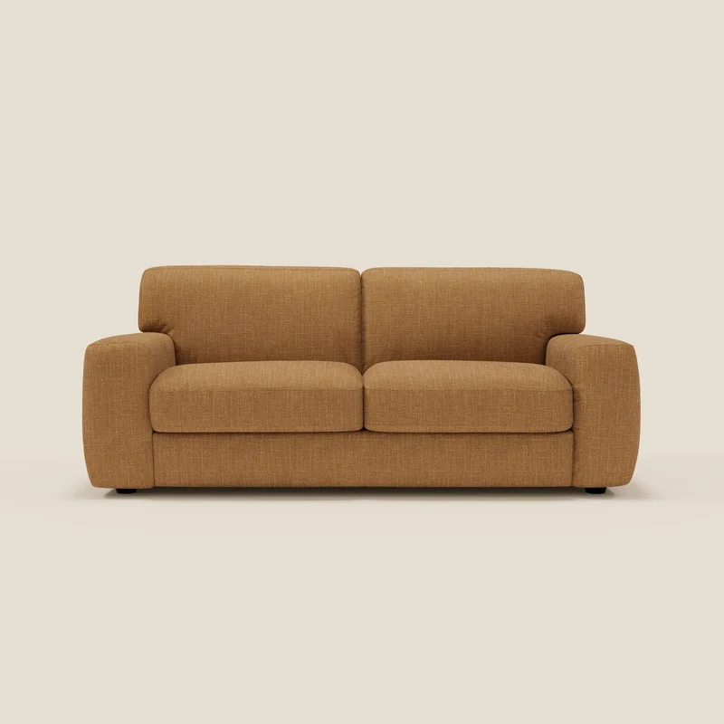 Cloud Divano letto materasso H17 cm dai morbidi cuscini in tessuto impermeabile T06 ocra