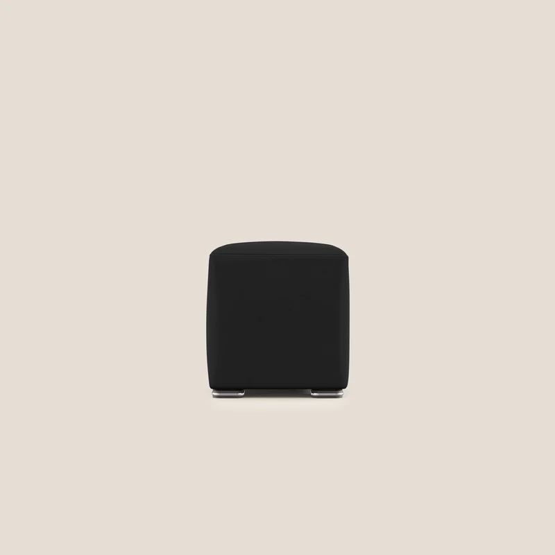 Cube pouf in microfibra smacchiabile T11 nero