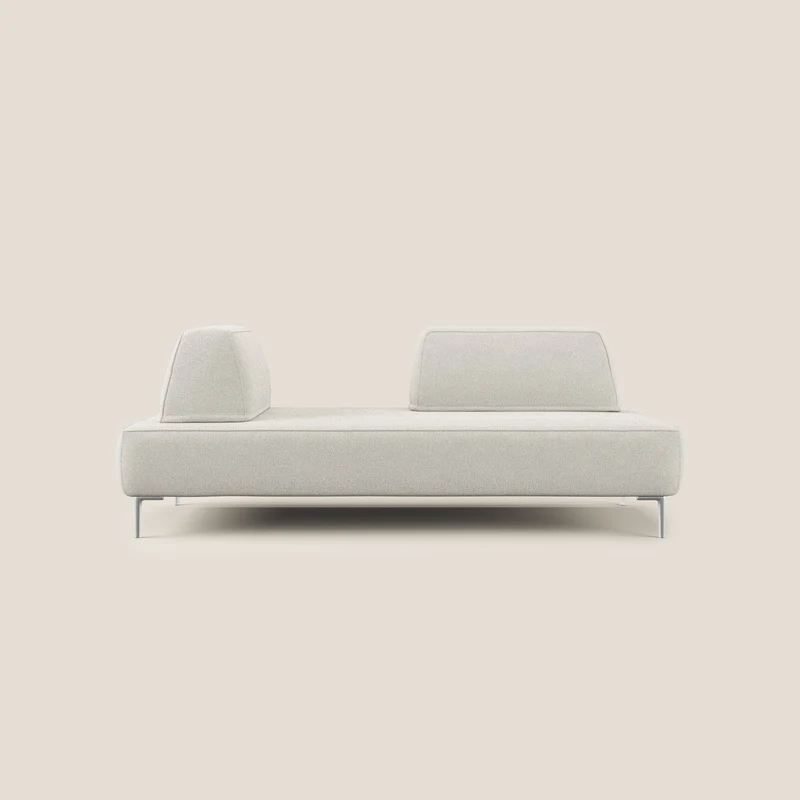 Newton divano modulare con schienali movibili T07 bianco