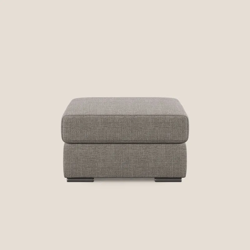 Sun pouf apribile contenitore in tessuto impermeabile morbido intreccio T06 tortora