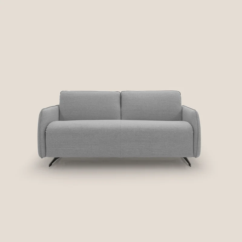 Texas Divano letto matrimoniale moderno in tessuto impermeabile T19 grigio