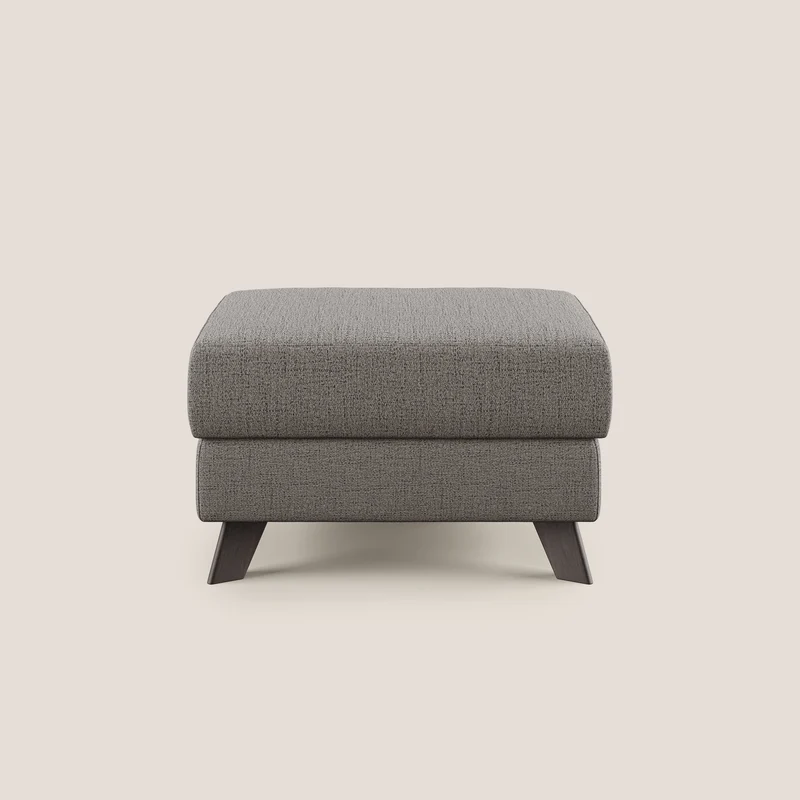 Moon Pouf contenitore e piedini alti in tessuto morbido impermeabile fiammato T03 TALPA