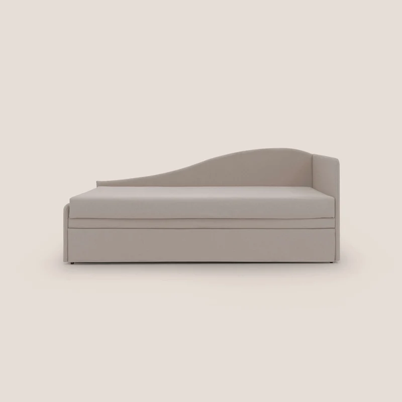 Nolo Divano duplex con doppio letto in tessuto simil cotone impermeabile T13 panna