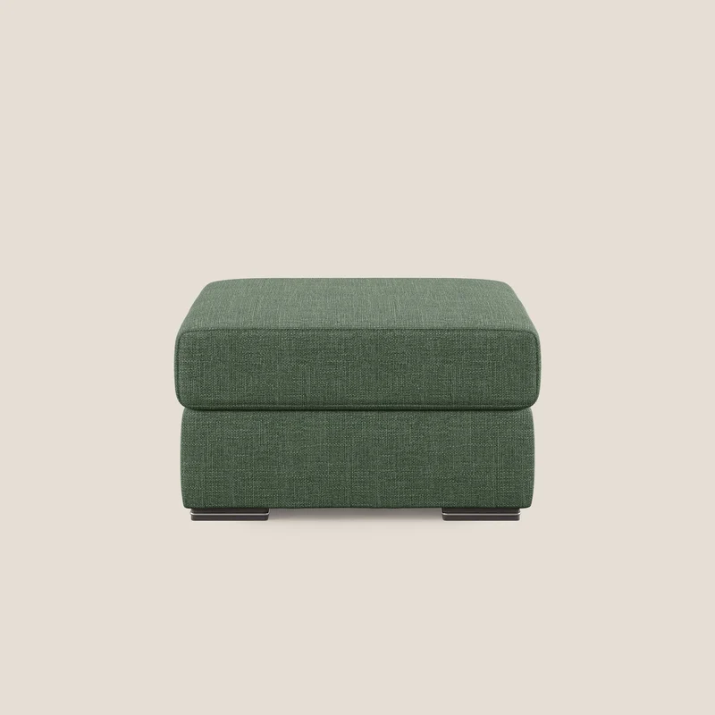 Sun pouf apribile contenitore in tessuto impermeabile morbido intreccio T06 verde