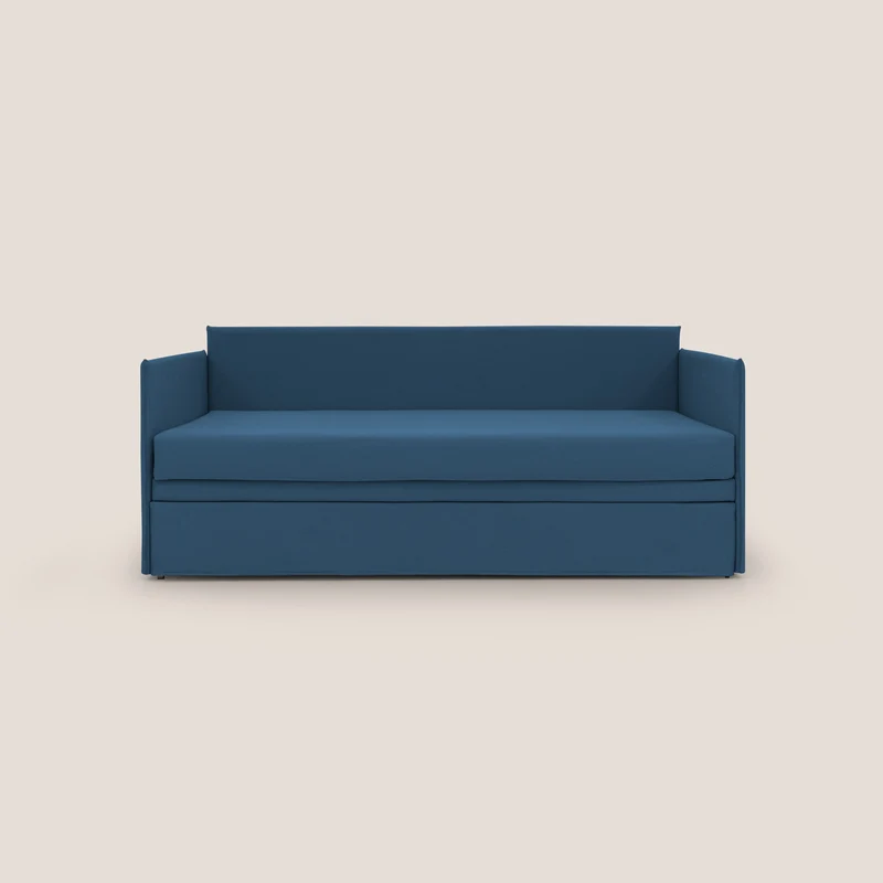 Brenta Divano duplex con doppio letto in tessuto simil cotone impermeabile T13 blu
