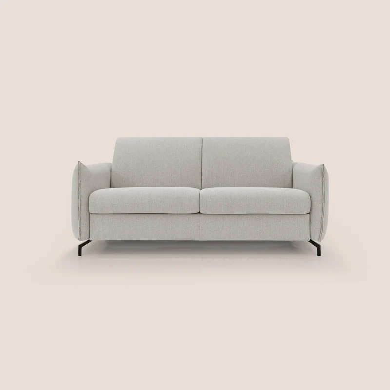 Scarlet divano letto in tessuto misto cotone impermeabile T19 panna