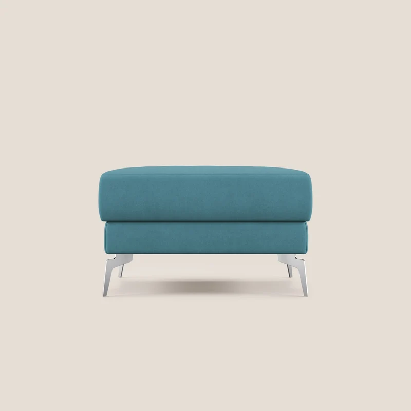 Star Pouf con piedini alti in tessuto impermeabile T02 azzurro