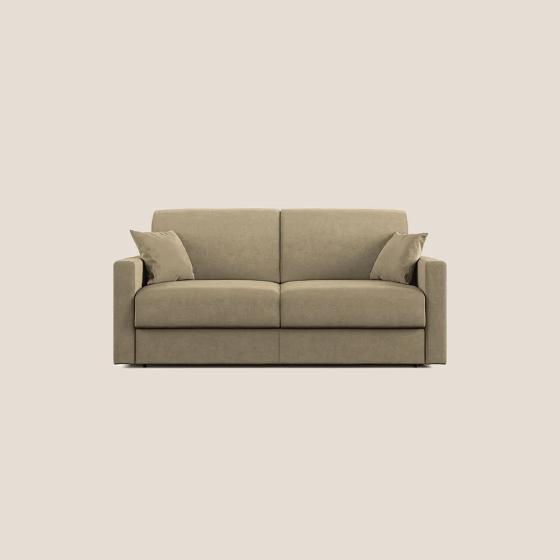 Chris Divano letto in microfibra smacchiabile T11 beige