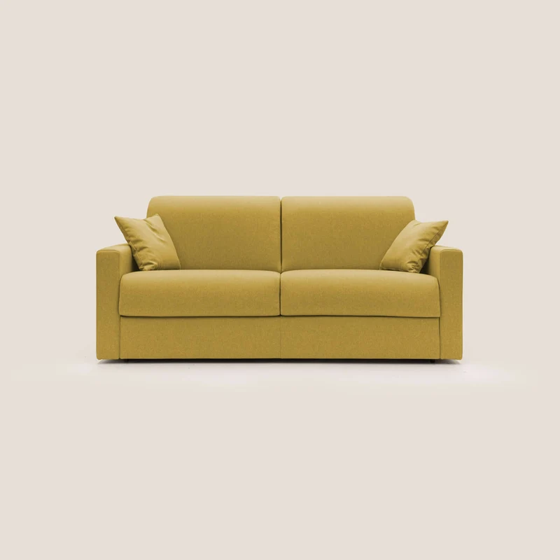 Chris Divano letto matrimoniale in tessuto impermeabile T13 giallo